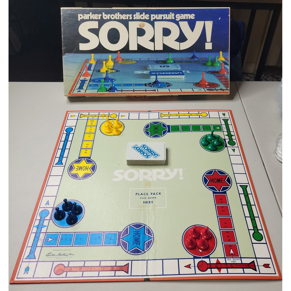 Vintage 1972‎ Edition Sorry Board Game